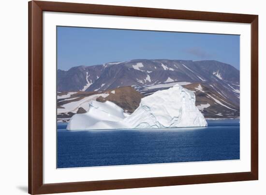 Greenland, Scoresbysund, aka Scoresby Sund. Large icebergs near Ittoqqortoormiit.-Cindy Miller Hopkins-Framed Photographic Print