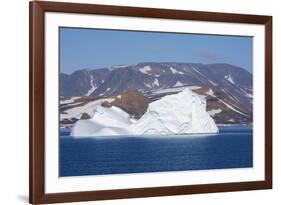 Greenland, Scoresbysund, aka Scoresby Sund. Large icebergs near Ittoqqortoormiit.-Cindy Miller Hopkins-Framed Photographic Print
