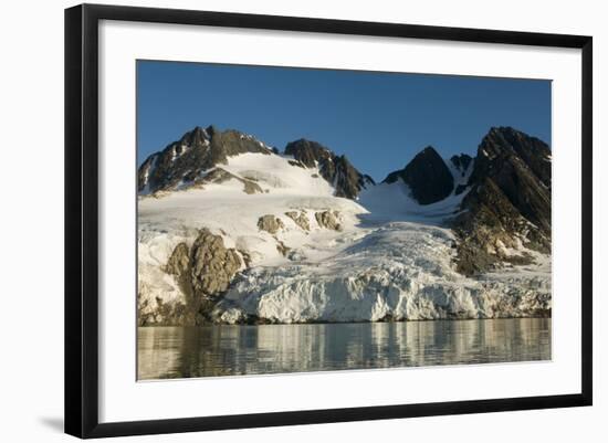 Greenland Sea, Norway, Spitsbergen, Fuglefjorden. Glacial Landscape-Steve Kazlowski-Framed Photographic Print