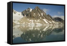 Greenland Sea, Norway, Spitsbergen, Fuglefjorden. Glacial Landscape-Steve Kazlowski-Framed Stretched Canvas