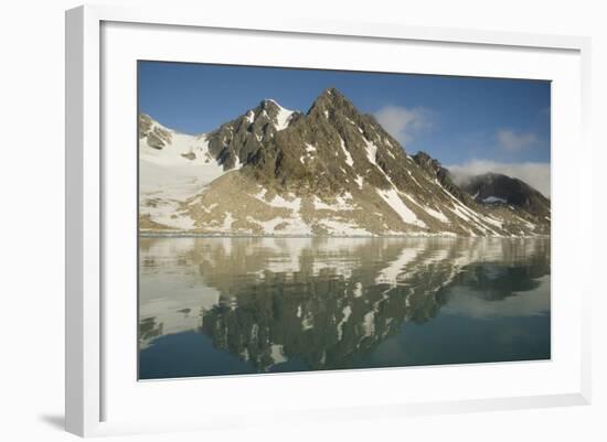 Greenland Sea, Norway, Spitsbergen, Fuglefjorden. Glacial Landscape-Steve Kazlowski-Framed Photographic Print