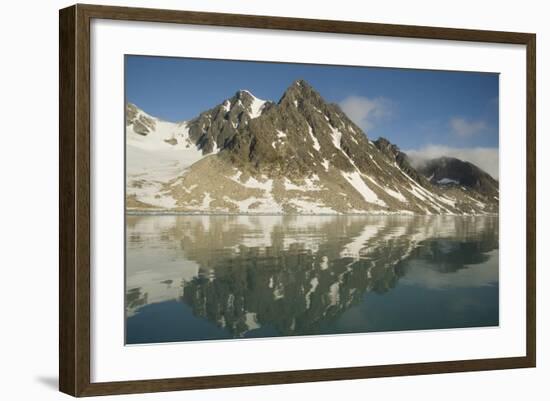 Greenland Sea, Norway, Spitsbergen, Fuglefjorden. Glacial Landscape-Steve Kazlowski-Framed Photographic Print