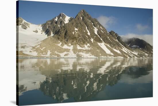 Greenland Sea, Norway, Spitsbergen, Fuglefjorden. Glacial Landscape-Steve Kazlowski-Stretched Canvas