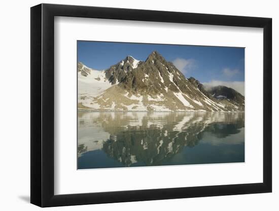 Greenland Sea, Norway, Spitsbergen, Fuglefjorden. Glacial Landscape-Steve Kazlowski-Framed Photographic Print