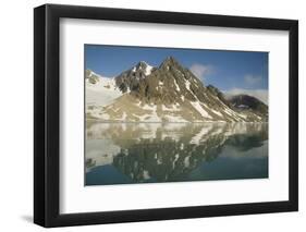 Greenland Sea, Norway, Spitsbergen, Fuglefjorden. Glacial Landscape-Steve Kazlowski-Framed Photographic Print