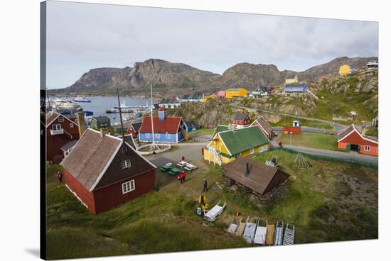 Greenland. Sisimiut. History museum from above.-Inger Hogstrom-Stretched Canvas