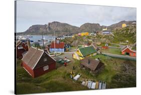Greenland. Sisimiut. History museum from above.-Inger Hogstrom-Stretched Canvas
