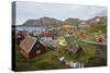 Greenland. Sisimiut. History museum from above.-Inger Hogstrom-Stretched Canvas