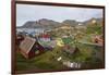 Greenland. Sisimiut. History museum from above.-Inger Hogstrom-Framed Photographic Print