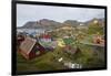 Greenland. Sisimiut. History museum from above.-Inger Hogstrom-Framed Photographic Print