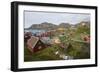 Greenland. Sisimiut. History museum from above.-Inger Hogstrom-Framed Photographic Print