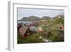 Greenland. Sisimiut. History museum from above.-Inger Hogstrom-Framed Photographic Print