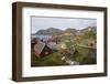 Greenland. Sisimiut. History museum from above.-Inger Hogstrom-Framed Photographic Print