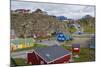 Greenland. Sisimiut. Quaint and colorful Sisimiut.-Inger Hogstrom-Mounted Photographic Print