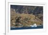 Greenland. Uummannaq. Colorful houses dot the rocky landscape.-Inger Hogstrom-Framed Photographic Print