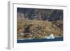 Greenland. Uummannaq. Colorful houses dot the rocky landscape.-Inger Hogstrom-Framed Photographic Print