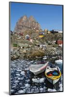 Greenland. Uummannaq. Ice fills the harbor.-Inger Hogstrom-Mounted Photographic Print