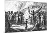 Greenlanders Singing Combat, C. 1800-T. Clerk-Mounted Premium Giclee Print