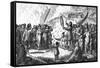 Greenlanders Singing Combat, C. 1800-T. Clerk-Framed Stretched Canvas