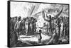 Greenlanders Singing Combat, C. 1800-T. Clerk-Framed Stretched Canvas