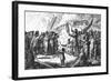 Greenlanders Singing Combat, C. 1800-T. Clerk-Framed Art Print