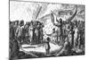 Greenlanders Singing Combat, C. 1800-T. Clerk-Mounted Art Print