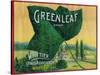 Greenleaf Lemon Label - Whittier, CA-Lantern Press-Stretched Canvas