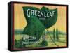 Greenleaf Lemon Label - Whittier, CA-Lantern Press-Framed Stretched Canvas