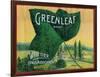 Greenleaf Lemon Label - Whittier, CA-Lantern Press-Framed Art Print