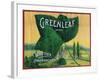 Greenleaf Lemon Label - Whittier, CA-Lantern Press-Framed Art Print