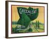 Greenleaf Lemon Label - Whittier, CA-Lantern Press-Framed Art Print