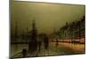 Greenock Dock by Moonlight-Grimshaw-Mounted Giclee Print