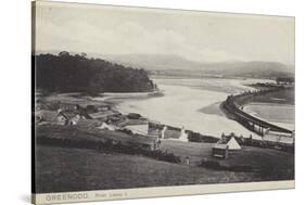 Greenodd and the River Leven, Lancashire-null-Stretched Canvas