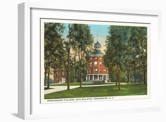 Greensboro College, Main Building, North Carolina-null-Framed Art Print