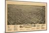 Greensboro, North Carolina - Panoramic Map-Lantern Press-Mounted Art Print