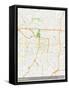 Greensboro, United States of America Map-null-Framed Stretched Canvas