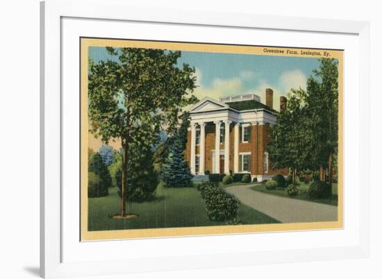 Greentree Farm, Lexington, Kentucky-null-Framed Art Print