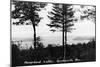 Greenville, Maine, Panoramic View of Moosehead Lake-Lantern Press-Mounted Art Print