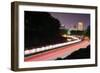 Greenville, South Carolina Skyline above the Flow of Traffic on Interstate 385.-SeanPavonePhoto-Framed Photographic Print