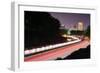 Greenville, South Carolina Skyline above the Flow of Traffic on Interstate 385.-SeanPavonePhoto-Framed Photographic Print