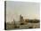 Greenwich from across the River with Hospital, the Observatory and the Hospital Ship 'Dreadnought'-John Wilson Carmichael-Stretched Canvas