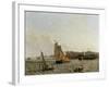 Greenwich from across the River with Hospital, the Observatory and the Hospital Ship 'Dreadnought'-John Wilson Carmichael-Framed Giclee Print