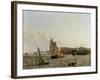 Greenwich from across the River with Hospital, the Observatory and the Hospital Ship 'Dreadnought'-John Wilson Carmichael-Framed Giclee Print