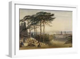 Greenwich from Observatory Hill, C.1850 (Watercolour)-George Bryant Campion-Framed Giclee Print