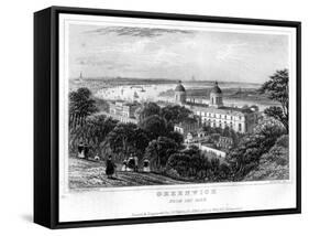 Greenwich, from the Park, London, 19th Century-H Bond-Framed Stretched Canvas