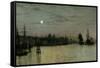 Greenwich, Half Tide, 1884-John Atkinson Grimshaw-Framed Stretched Canvas