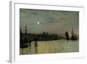 Greenwich, Half Tide, 1884-John Atkinson Grimshaw-Framed Giclee Print