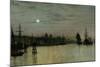 Greenwich, Half Tide, 1884-John Atkinson Grimshaw-Mounted Giclee Print
