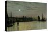 Greenwich, Half Tide, 1884-John Atkinson Grimshaw-Stretched Canvas