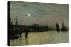 Greenwich, Half Tide, 1884-John Atkinson Grimshaw-Stretched Canvas